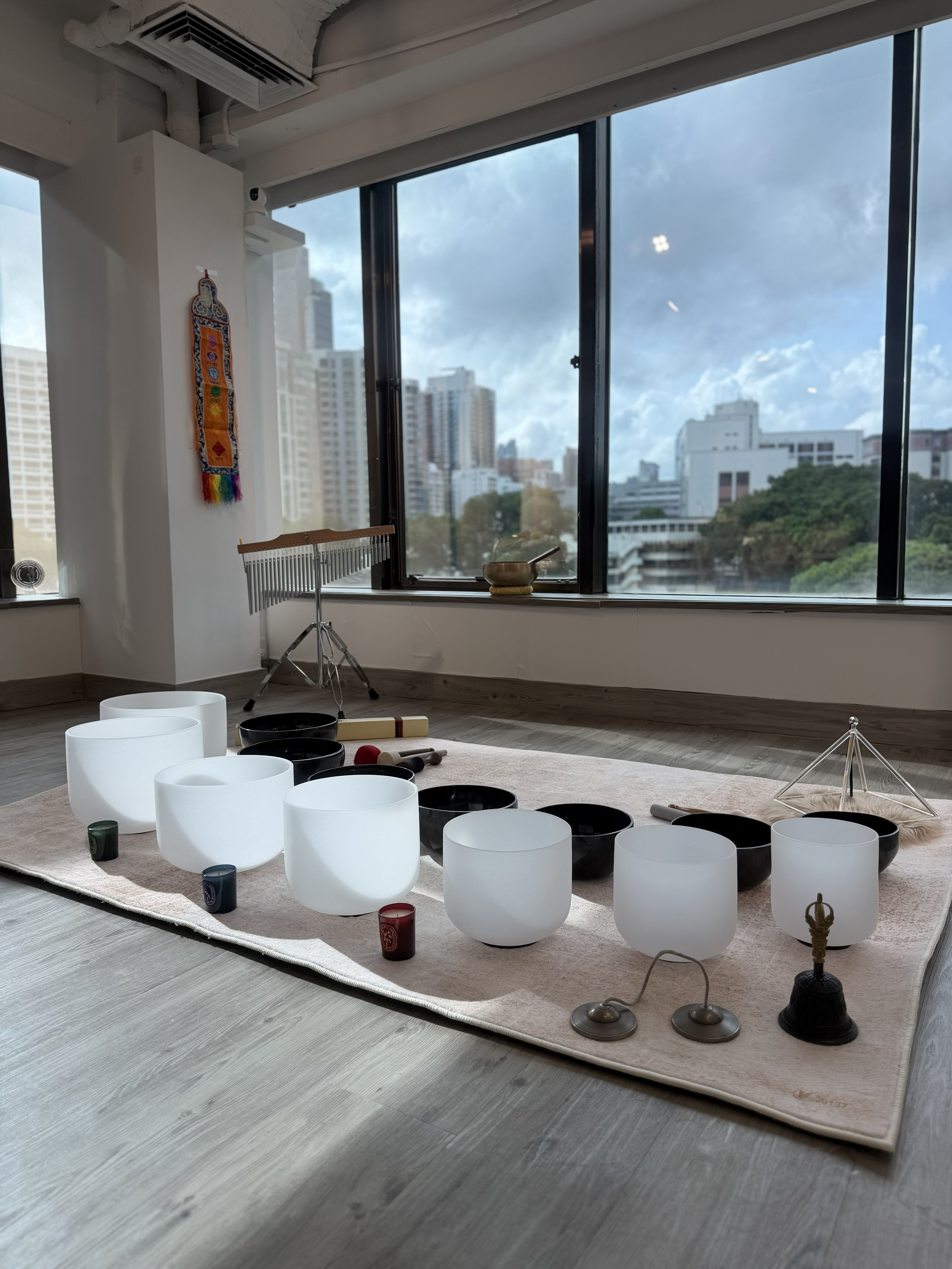 Singing bowls prepared in the WHM studio